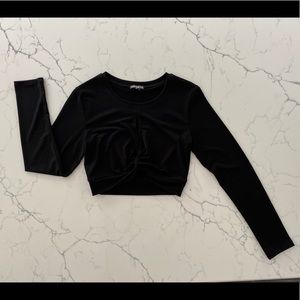 Express Long sleeve crop top